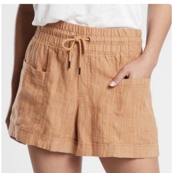 Athleta Cabo Linen Shorts - Picture 1 of 8